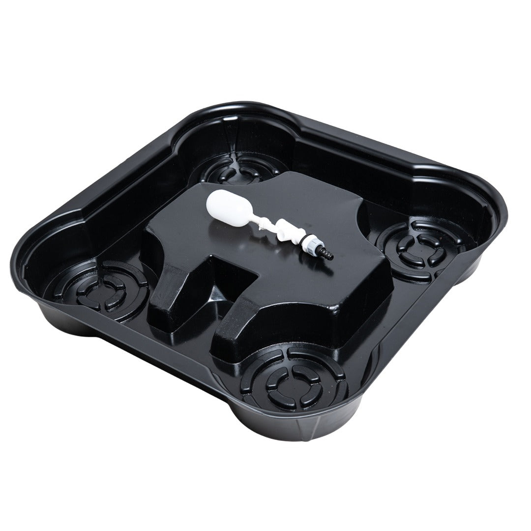 MegaPot MultiPot 4 tray with its float valve and hosetail