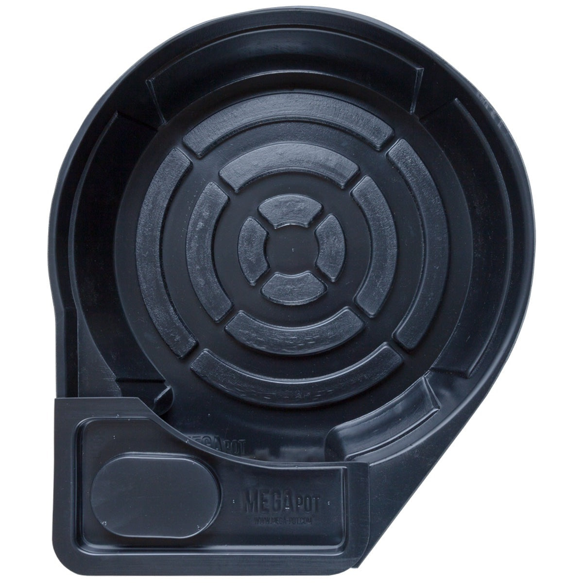 MegaPot Single Module tray from above showing the raised, channelled pot base