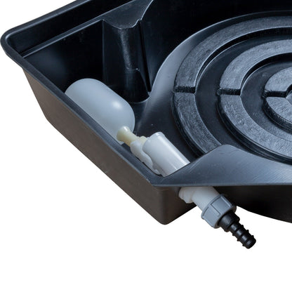 MegaPot Single Module float valve seated in the tray's valve housing