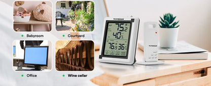 VIVOSUN Wireless Thermometer & Hygrometer Set