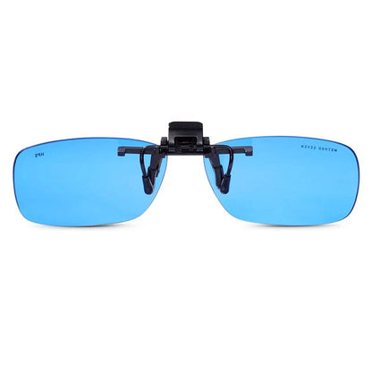 Method Seven HPS Clip-On Glasses Classic shape from behind showing the spring clip