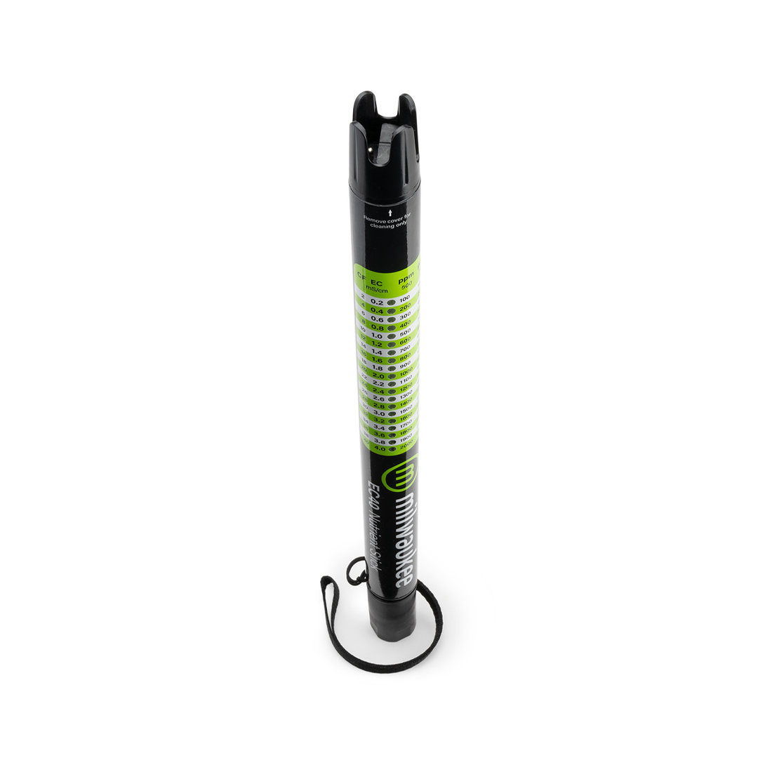 Milwaukee EC40 Nutrient Truncheon standing upright with wrist strap