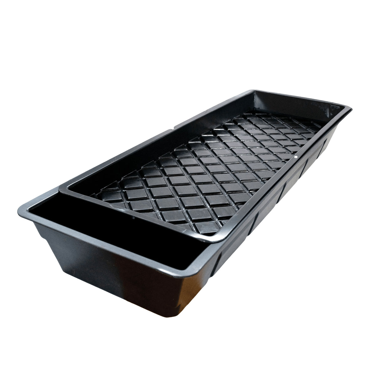 Nutriculture Gro-Tank GT604 NFT Kit, black 60 L tank with the textured top tray in place