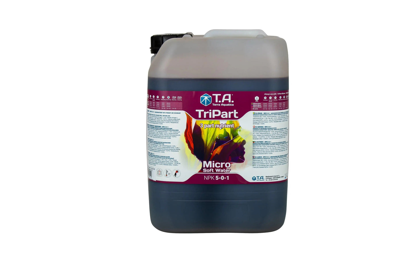 Terra Aquatica TriPart Micro Soft Water GHE Base Nutrient