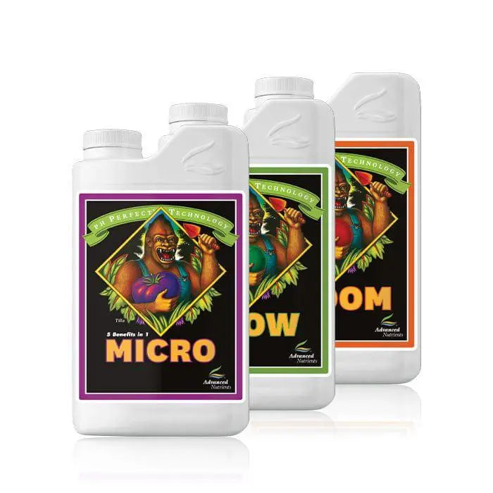 Advanced Nutrients 3 Part Micro Grow Bloom Base Nutrient