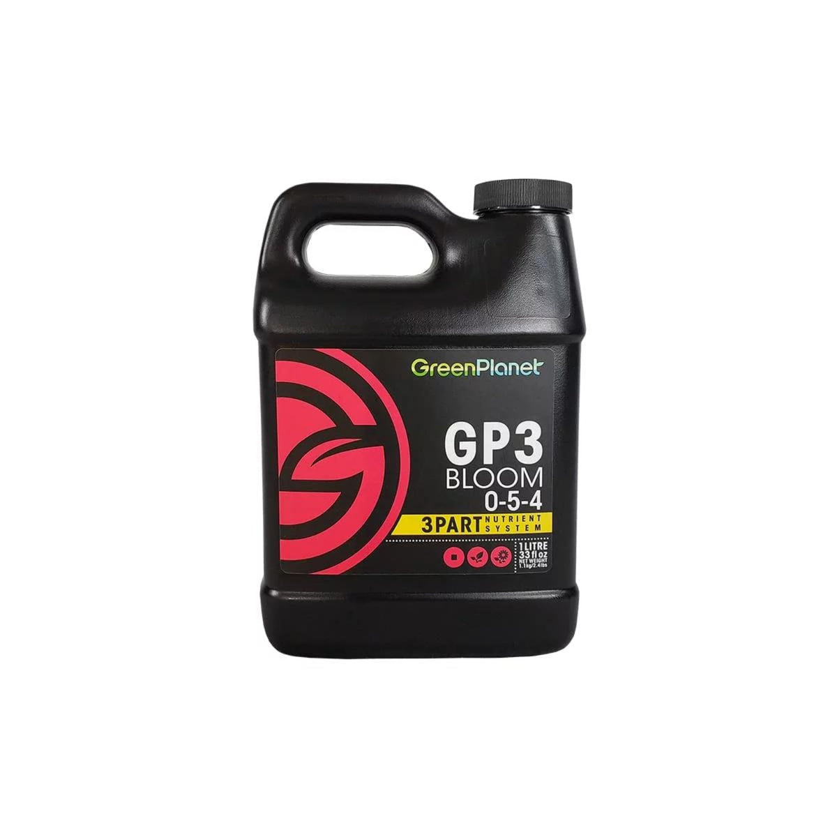 Green Planet GP3 Three Part Base Nutrient Grow Bloom Micro