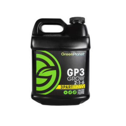 Green Planet GP3 Three Part Base Nutrient Grow Bloom Micro