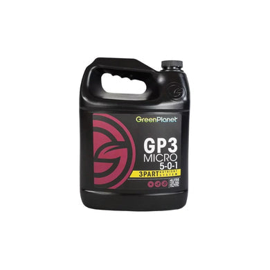 Green Planet GP3 Three Part Base Nutrient Grow Bloom Micro