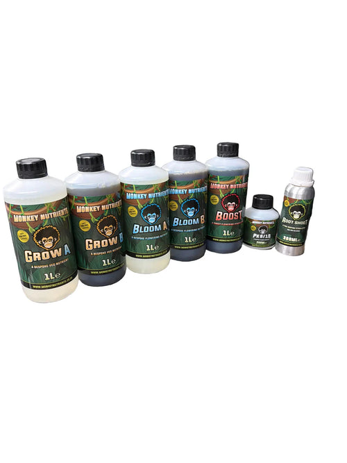 Monkey Nutrients No Stress Starter Pack – Complete Veg & Bloom Feeding Kit