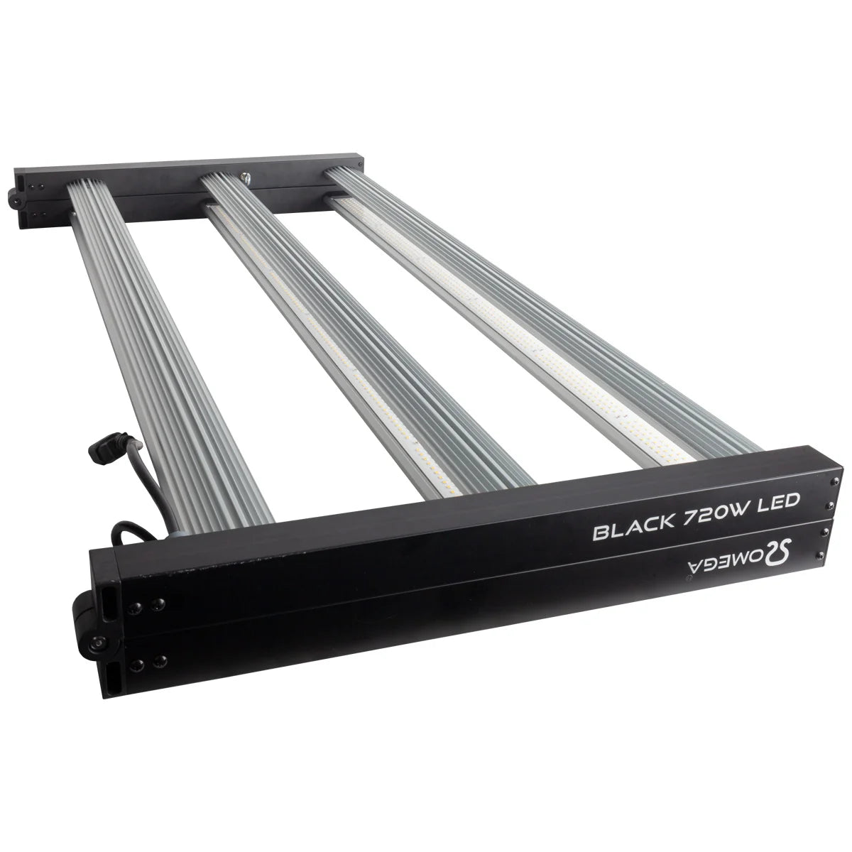 Omega Black 720W LED Grow Light | Budget Full Spectrum 2304 µmol/s — Fixture Only (No Ballast)