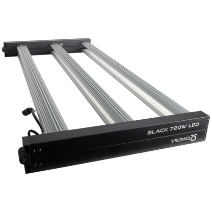 Omega Black 720W LED Grow Light | Budget Full Spectrum 2304 µmol/s — Fixture Only (No Ballast)
