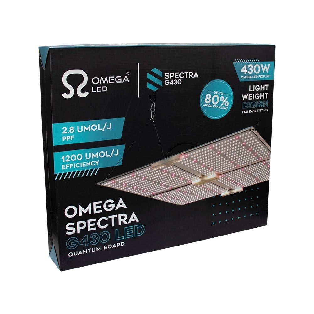 Omega Spectra G-Line G430 LED Grow Light retail box
