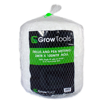 Pea and Bean Netting — 2m x 100m (15cm Gaps)