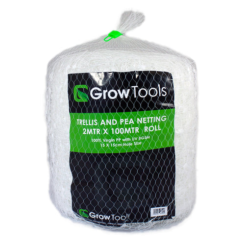 Pea and Bean Netting — 2m x 100m (15cm Gaps)