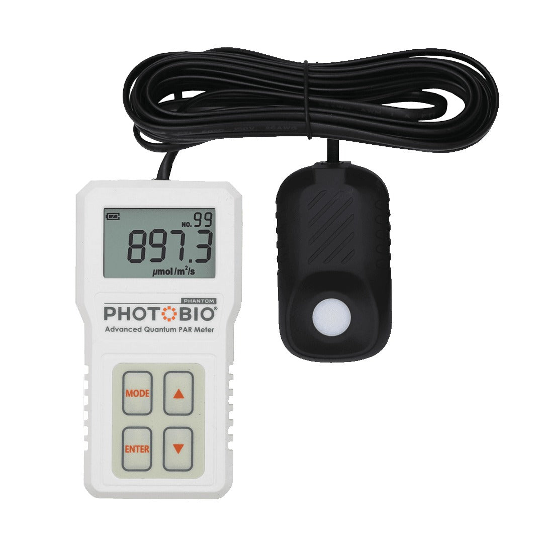 PHOTOBIO Advanced Quantum PAR Meter with the long straight sensor cable