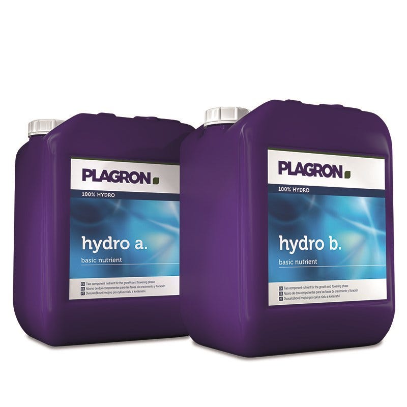Plagron Hydro A&B Base Nutrient for Hydroponic Systems — 5 Litre