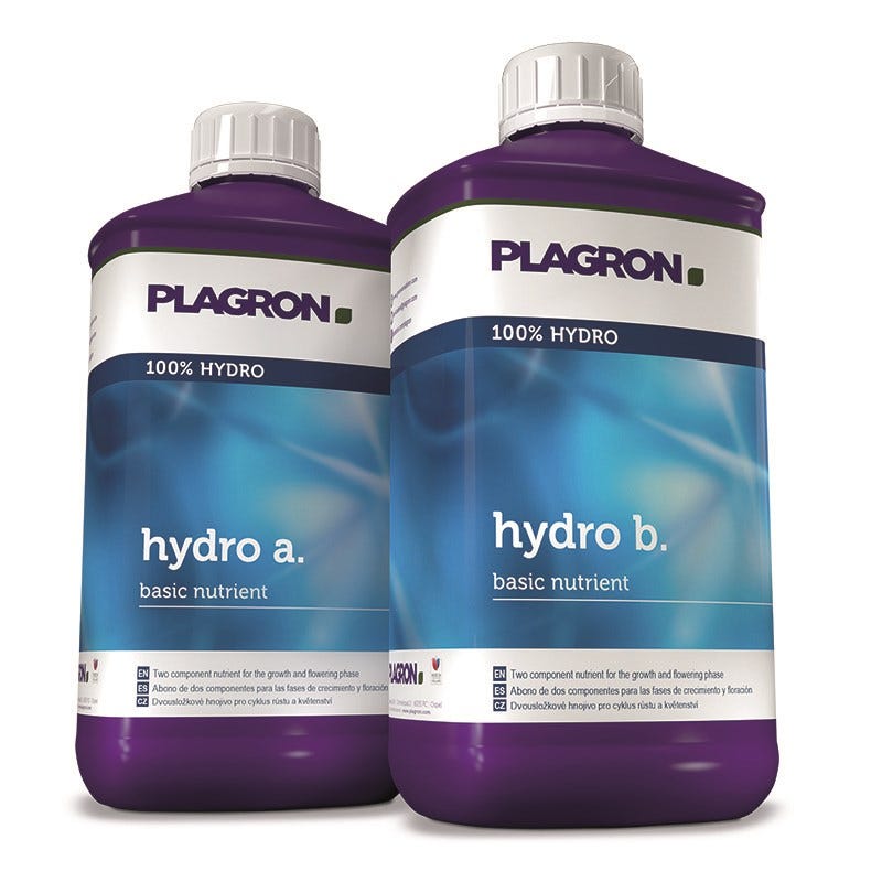 Plagron Hydro A&B Base Nutrient for Hydroponic Systems — 1 Litre