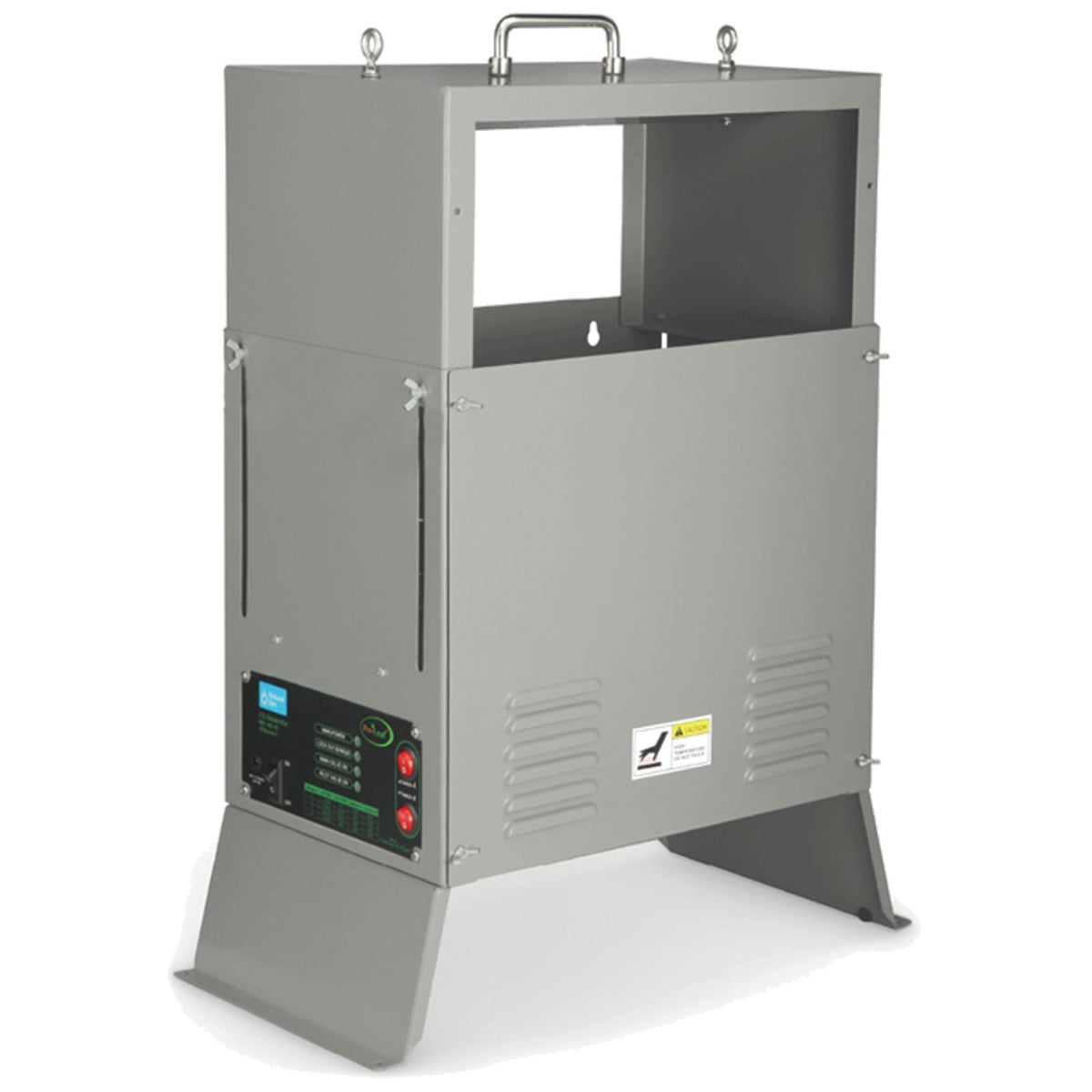 Pro-Leaf LPG CO2 Generator front view with control panel and legs