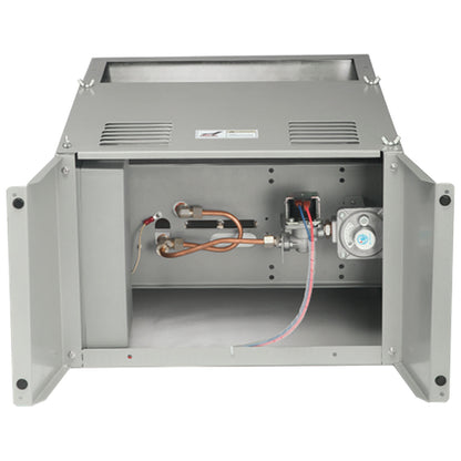 Pro-Leaf LPG CO2 Generator with side panels open showing the gas valve