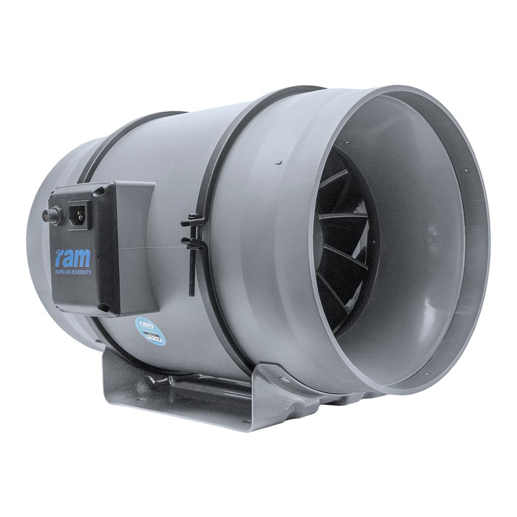 RAM EC Mixed-Flow Inline Fan — 10" (250mm) - 1652m3/h