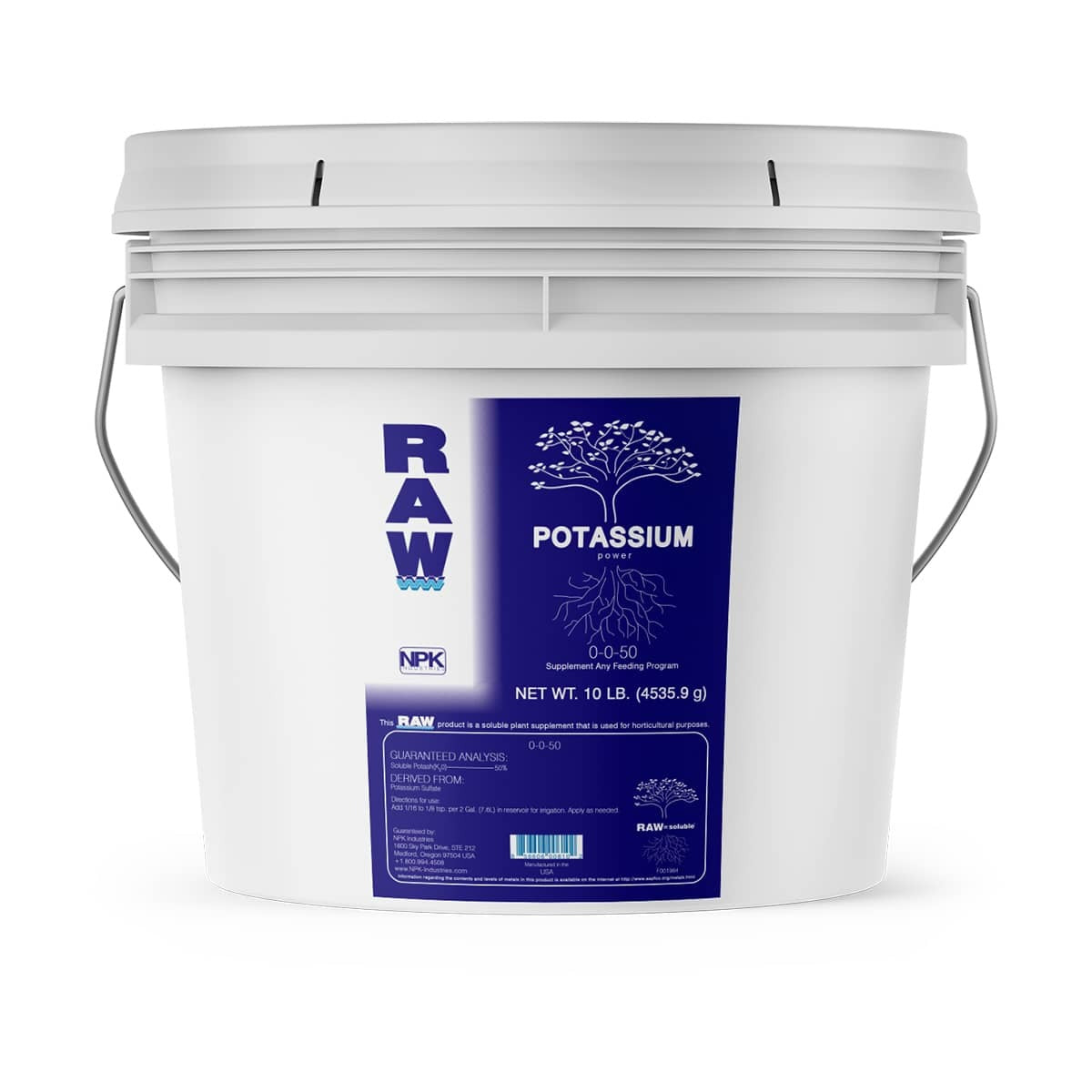 RAW Potassium — 10lb