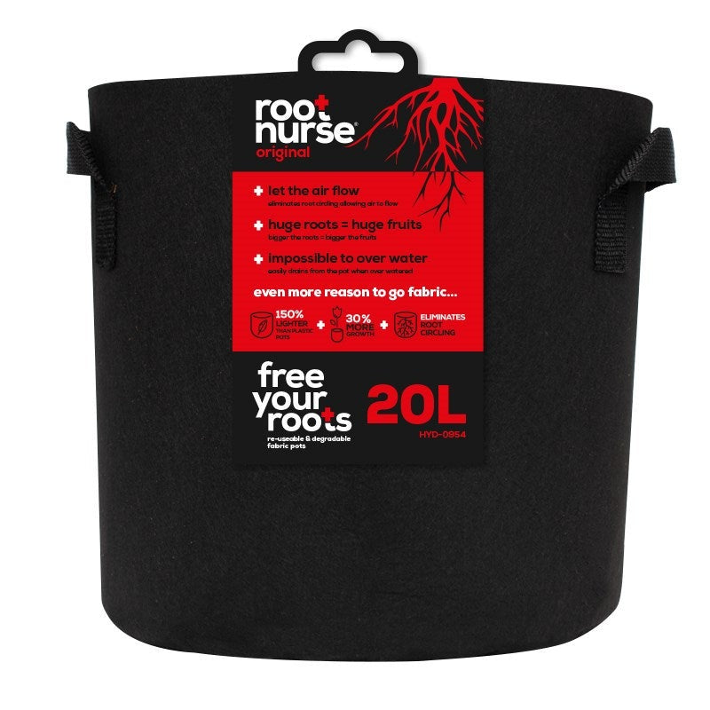 Root Nurse Fabric Pots — 20L