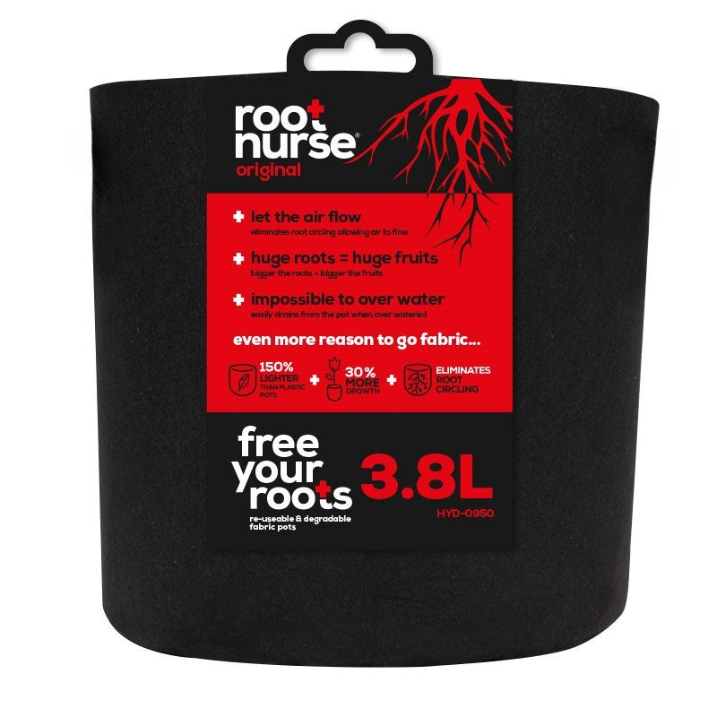 Root Nurse Fabric Pots — 3.8L