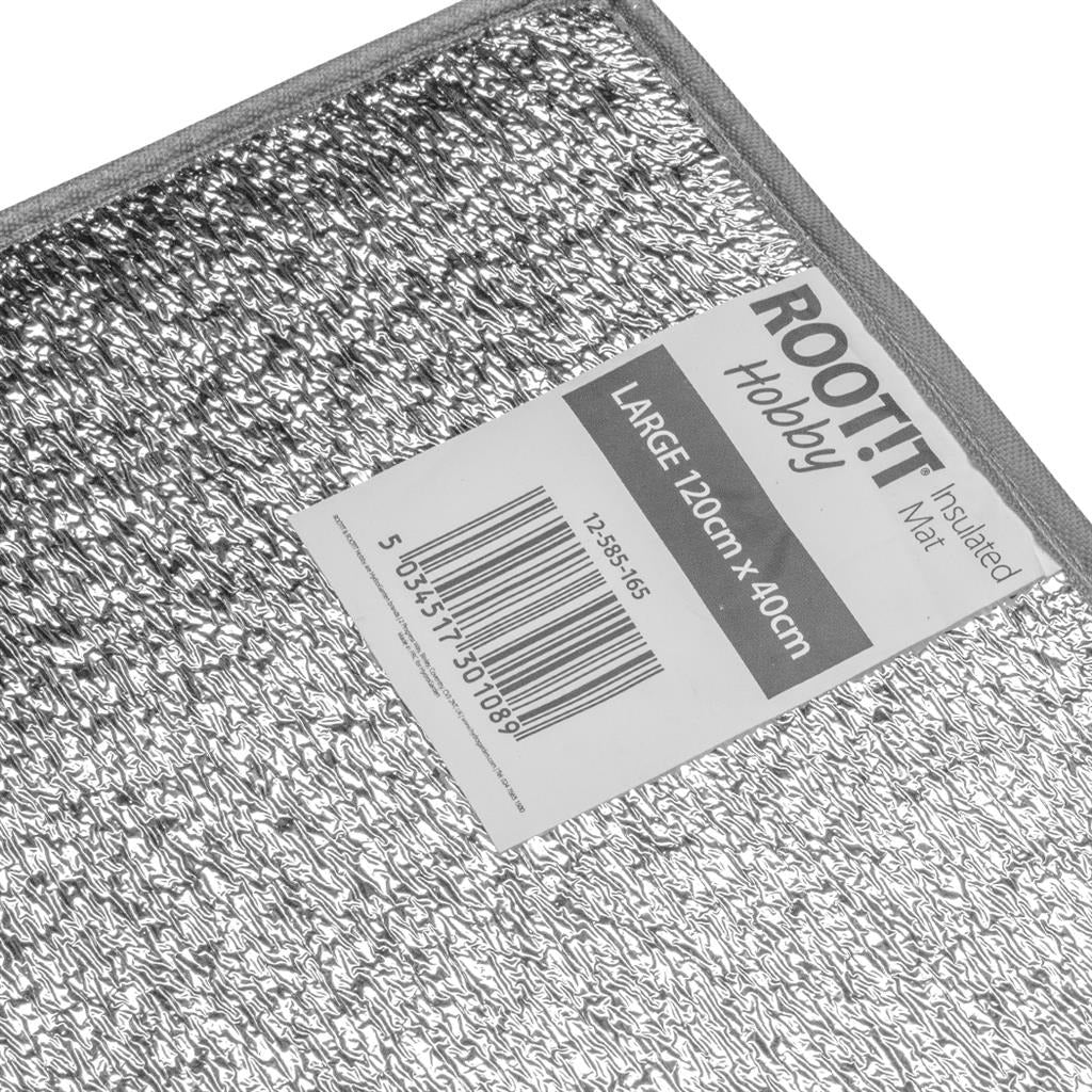 Root!T Hobby Heat Mat – insulated mat label, Large 120cm x 40cm