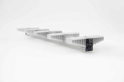 Sanlight EVO 5 LED Grow Light – EVO 5-150 upside down, showing the five lensed light modules