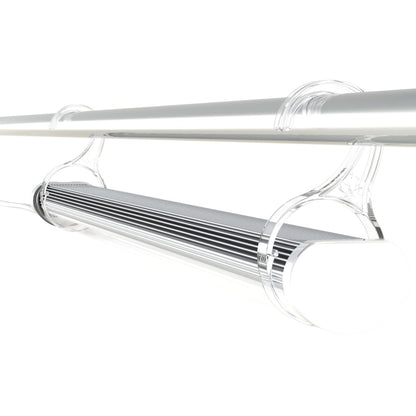 Secret Jardin TLED Grow Bar clipped horizontally under a frame tube