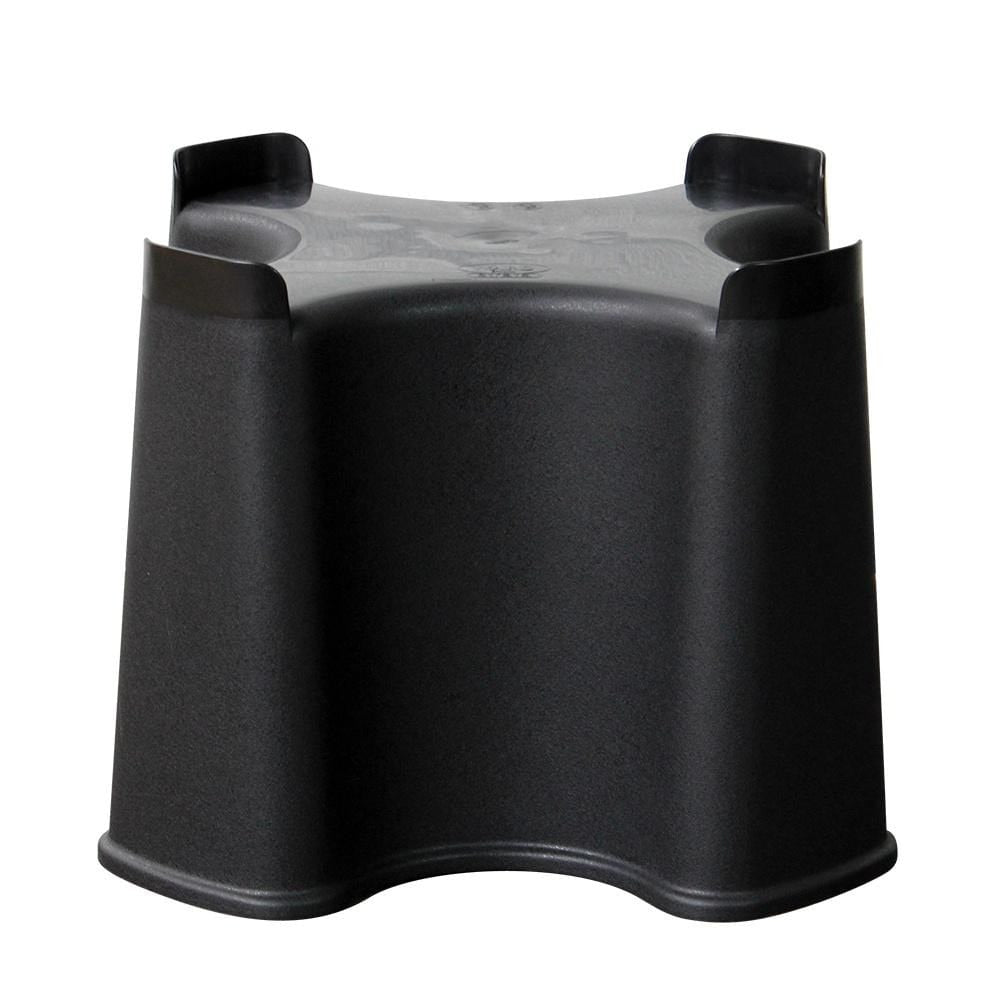 Slim Space Saver Water Butt Stand side view showing the raised corner lugs