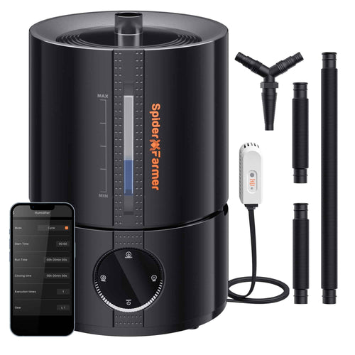 Spider Farmer 5L Smart Cool Mist Humidifier with hoses, Y-splitter and sensor