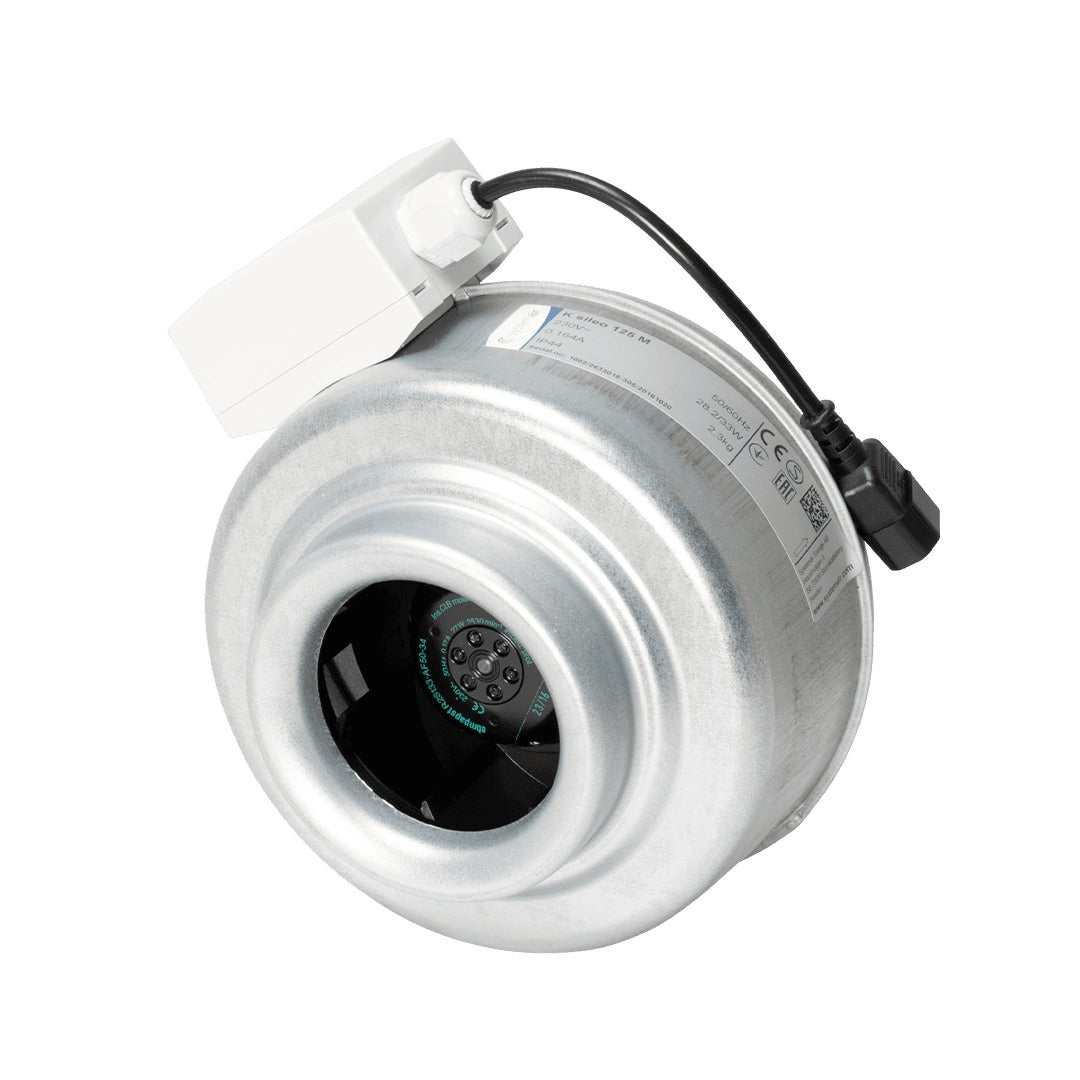 Systemair K AC Inline Duct Fan — 5" (125mm) M - 187m3/h