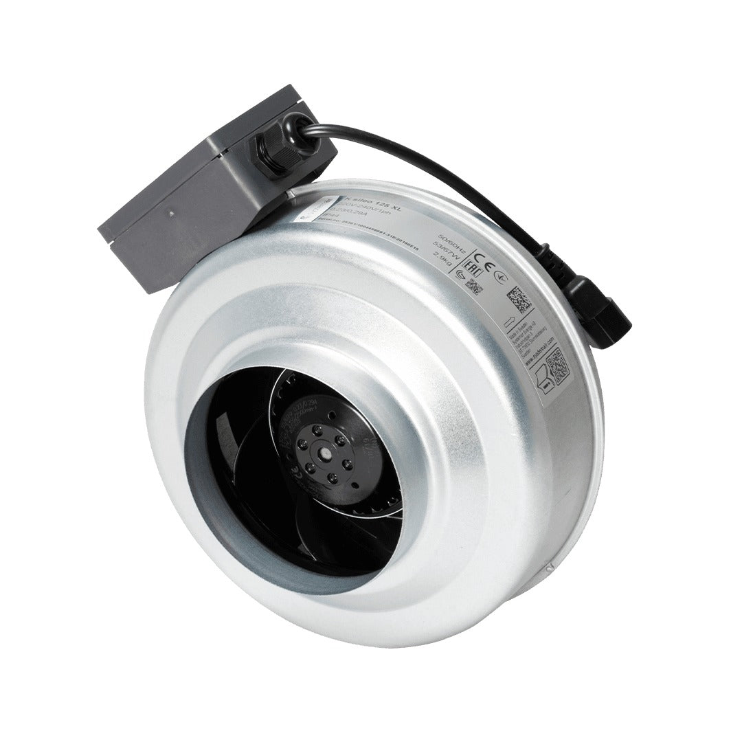 Systemair K AC Inline Duct Fan — 5" (125mm) XL - 359m3/h