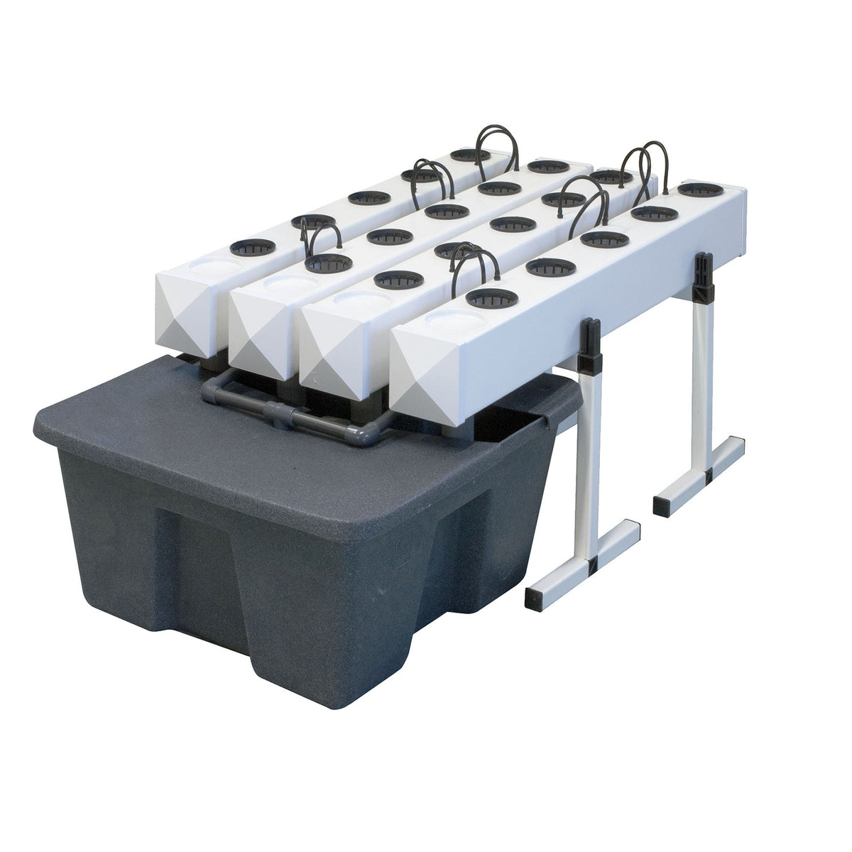 Terra Aquatica AeroFlo 20 - complete 20-site aeroponic system with reservoir and support frame