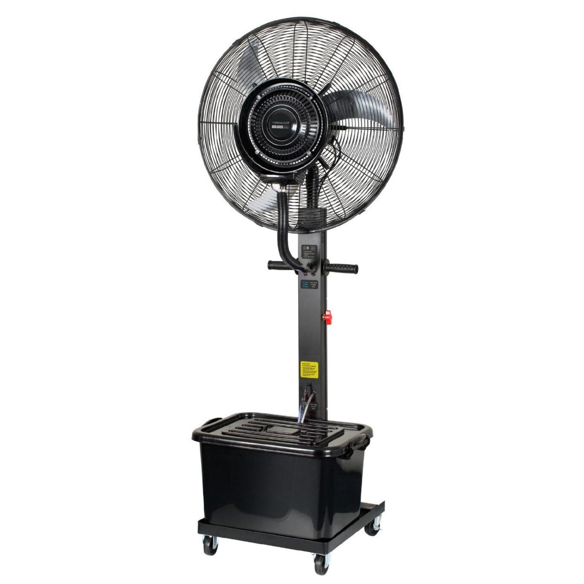 Tornado DC 26 Misting Stand Fan - fan head, mist tubing and 42L tank base