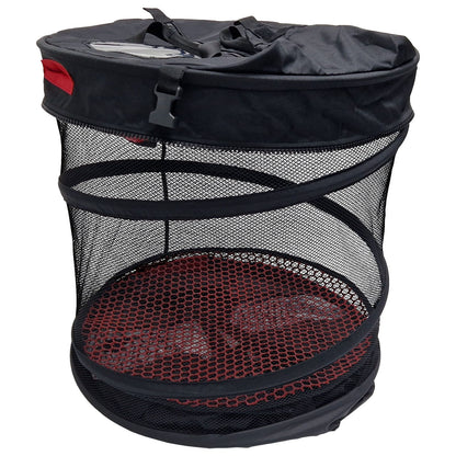 Trim Buddy Pouch Trimmer Bag V2 opened to show the inner mesh lining
