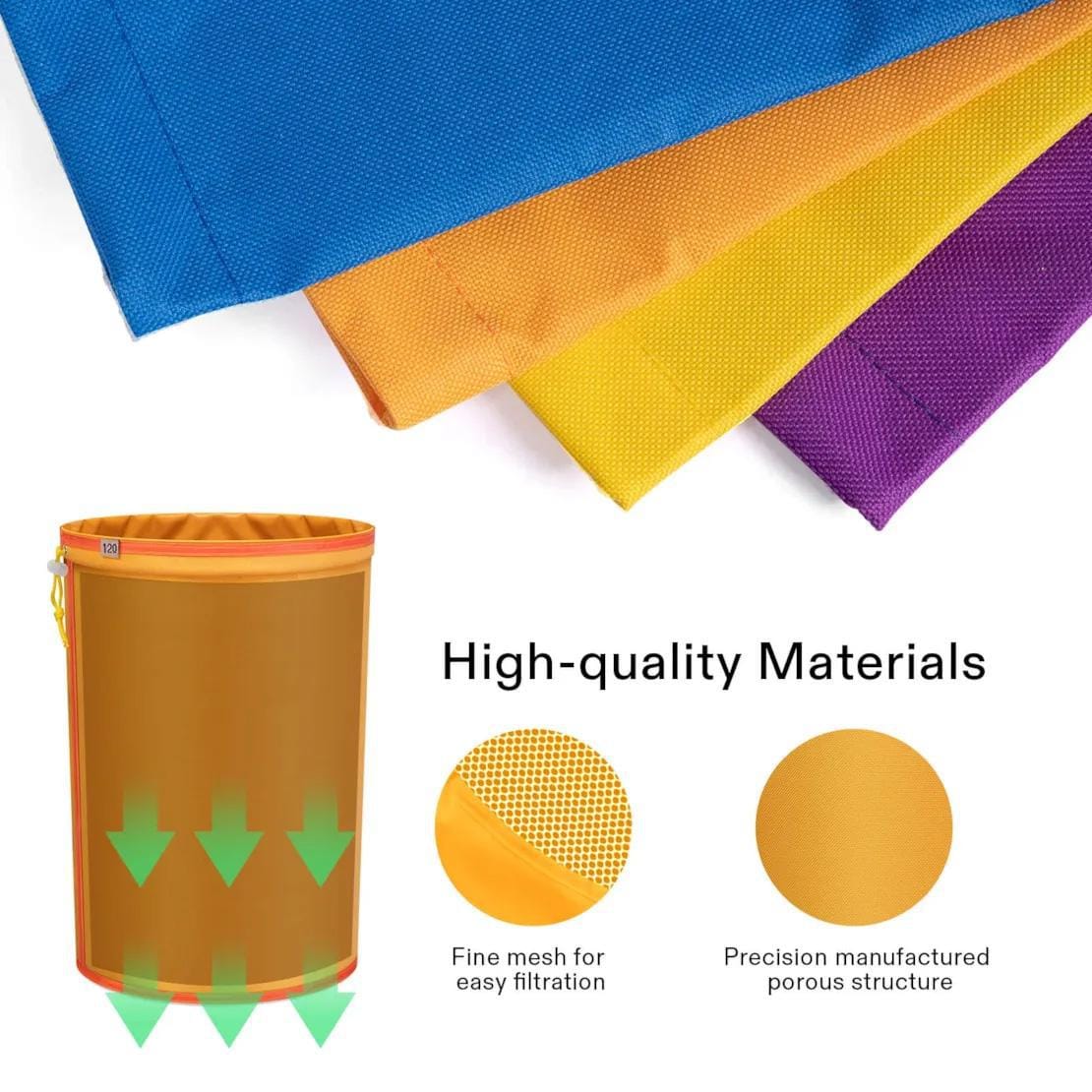 VIVOSUN Bubble Bags 4-Bag Ice Water Extraction Kit