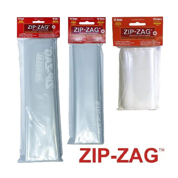 Zip-Zag Resealable Smell Proof Bags for Drying and Curing
