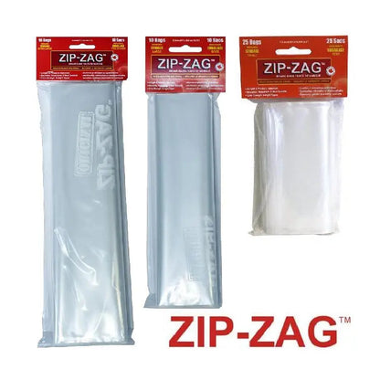 Zip-Zag Resealable Smell Proof Bags for Drying and Curing