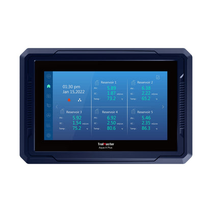 TrolMaster Aqua-X Plus NFS-3 Controller — front view with touchscreen