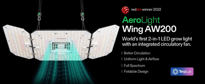 VIVOSUN AeroLight Wing AW200 200W LED grow light with integrated circulatory fan