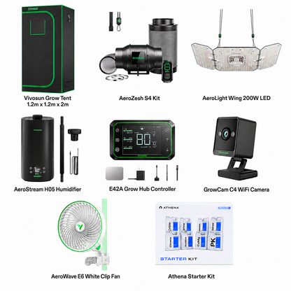 VIVOSUN Smart Grow Tent Kit 1.2m x 1.2m x 2m full contents list