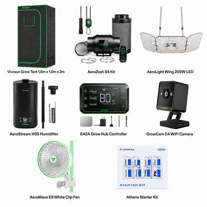 VIVOSUN Smart Grow Tent Kit 1m x 1m x 2m full contents list