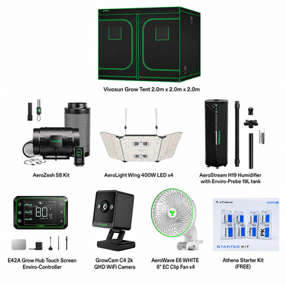 VIVOSUN Smart Grow Tent Kit 2m x 2m x 2m full contents list