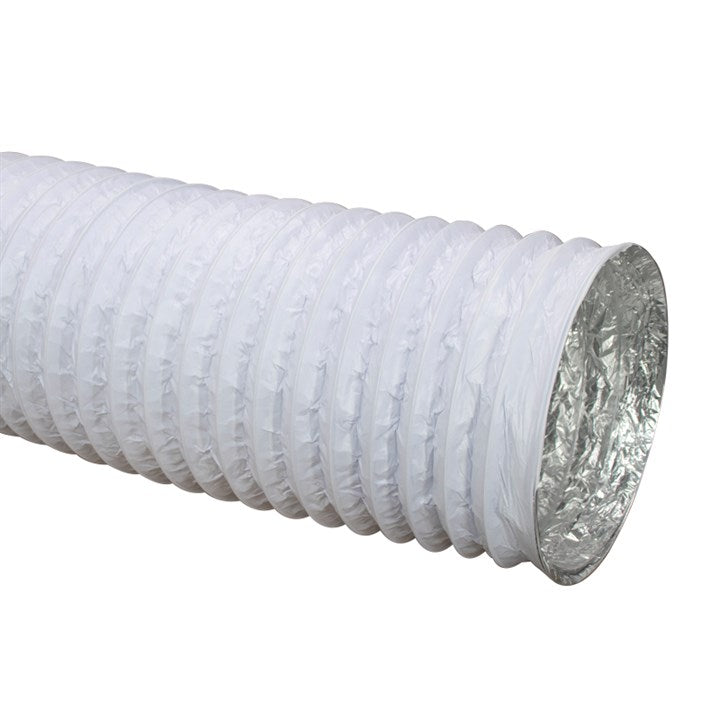 Vortex White Combi Ducting — flexible corrugated duct with aluminium inner layer