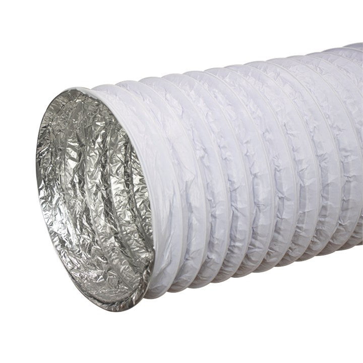Vortex White Combi Ducting — 4" - 10M