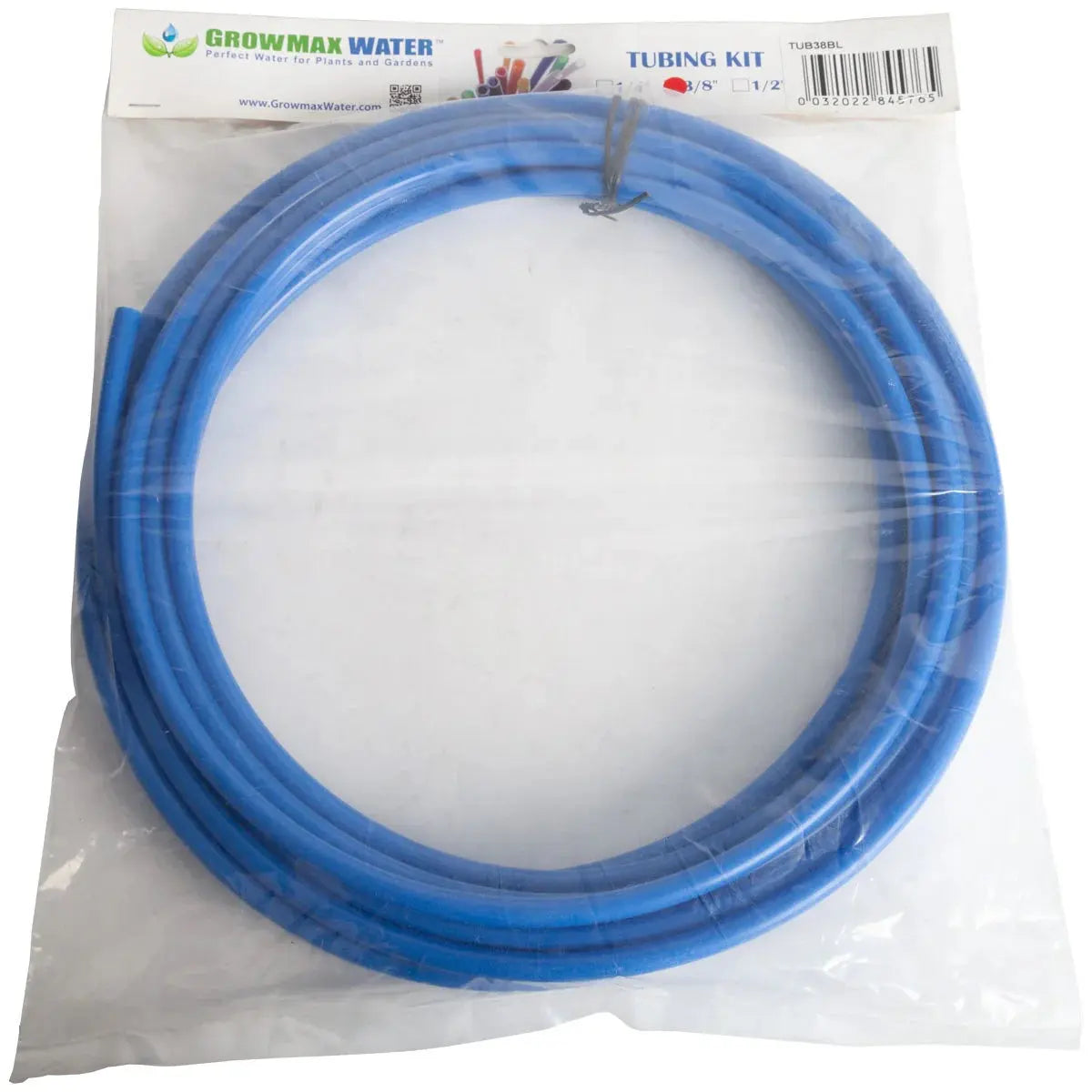 GrowMax Replacement Pipe for RO and Water Filtration Systems — 3/8 Inch Blue Tubing (10 Metre Length)