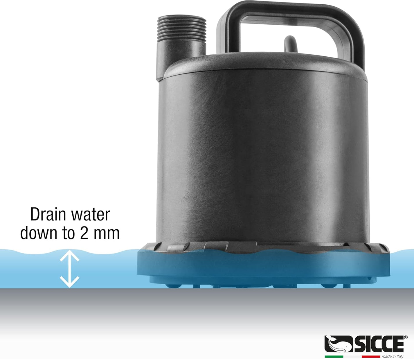 Sicce Utility Ultra Zero Submersible Pump for Tank Draining