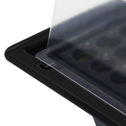X-Stream Aeroponic Propagator — clear lid seated on the reservoir rim